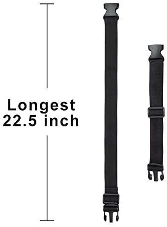 Oxpecker Waist Pack Bag with Rain Cover, Waterproof Fanny Pack for Men&Women, Workout Traveling Casual Running Hiking Cycling, Hip Bum Bag (black fanny pack&extended band)