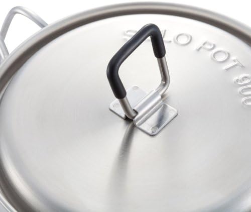 Solo Stove Solo Pot 900 - Lightweight Stainless Steel Backpacking Pot | Boil Water Quickly | Volume Markings and Pour Spout