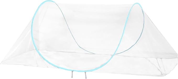 CMINGJ Large Pop Up Mosquito Tent, Portable Foldable Mosquito Net for Bed Camping Travel Patio (78 * 31 * 22inch) (Blue Adjustable Size)