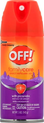 OFF! FamilyCare Insect & Mosquito Repellent Aerosol, Bug Spray Made with Picaridin for Everyday Use, 5 oz