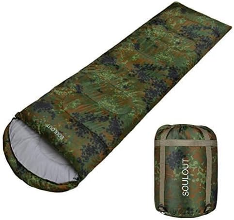 Sleeping Bag,3-4 Seasons Warm Cold Weather Lightweight, Portable, Waterproof Sleeping Bag with Compression Sack for Adults & Kids - Indoor & Outdoor: Camping, Backpacking, Hiking