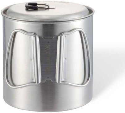 Solo Stove Solo Pot 900 - Lightweight Stainless Steel Backpacking Pot | Boil Water Quickly | Volume Markings and Pour Spout