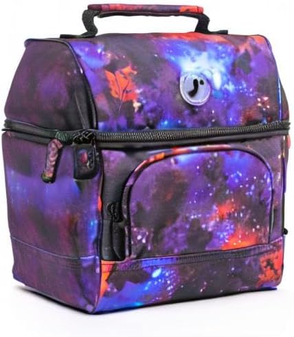 J World Corey Kids Lunch Bag. Insulated Lunch-Box for Boys Girls, Galaxy