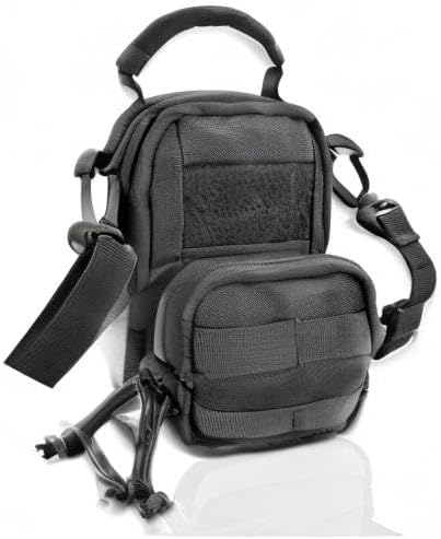 ROARING FIRE Tinder Tactical Molle Utility Pouch, EDC Tool Organizer Pouch with Removable Sling Strap. Modular Organizer Pouches for Every Day Carry, Hiking, Camping (Black)