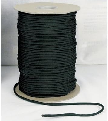 Rothco Nylon Paracord 550lb 600 Ft Spool (Black, 600 ft)