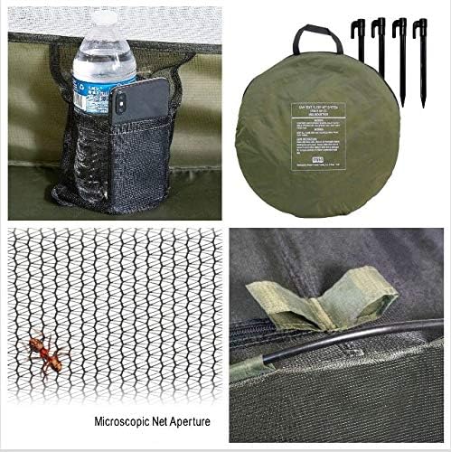 USGI Industries Bivy Tent | Lightweight Single Person Sleeping Net System for Outdoors, Camping, Survival, Hiking, Backpack | Mesh Protection