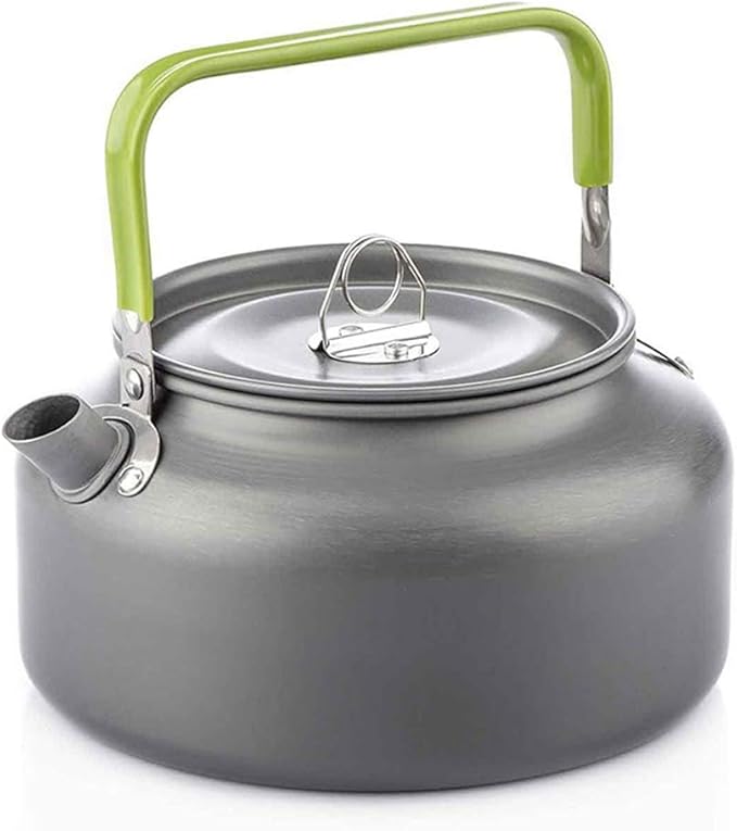 Docooler Tea Kettle, Stainless Steel Teapot, Portable Coffee Pot, Whistling Water Kettle, Camping Picnic Stove Top 0.8L/1.1L/1.2L/1.6L