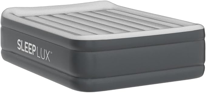 SleepLux Durable Inflatable Air Mattress with Built-in Pump, Pillow and USB Charger