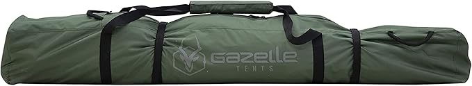 Gazelle Tents™ T4 Hub Tent, Easy 90 Second Set-Up, Waterproof, UV Resistant, Removable Floor, Ample Storage Options, 4-Person, Alpine Green, 94" x 94" x 78", GT400GR