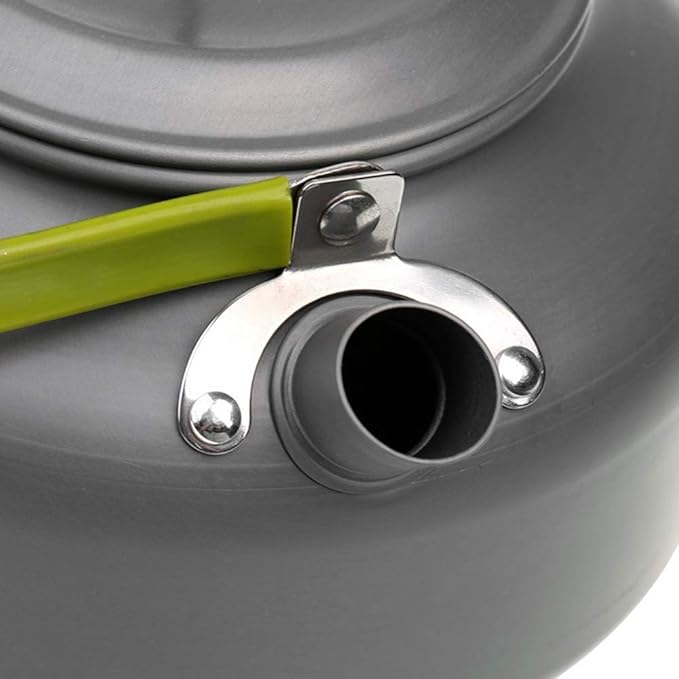 Lixada Camping Kettle 0.8L/1.2L/1.6L for Boiling Water, Coffee Pot Tea Kettle Aluminum Alloy Teapot with Silicon Handle Carry Bag for Hiking Outdoor Picnic