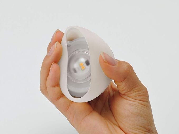 Snow Peak's Mini Hozuki Lantern, Snow, ES-041WH-US, Designed in Japan, Lifetime Product Guarantee, Lightweight, Compact for Camping or Backpacking, Camping Light