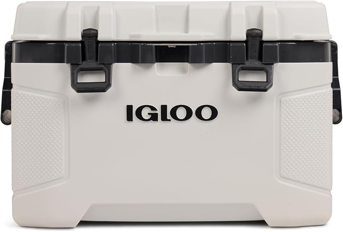 Igloo Trailmate 52Qt Wheeled Cooler, Insulated Hard Shell Ice Chest, Bone