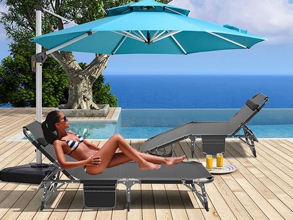 ABORON Folding Camping Cot for Adults, Heavy Duty 3-in-1 Bed for Guest Sleeping, Adjustable Double-Layer 1200D with Mattress & Carrying Bag for Home, Office, Vacation, Hospital Use