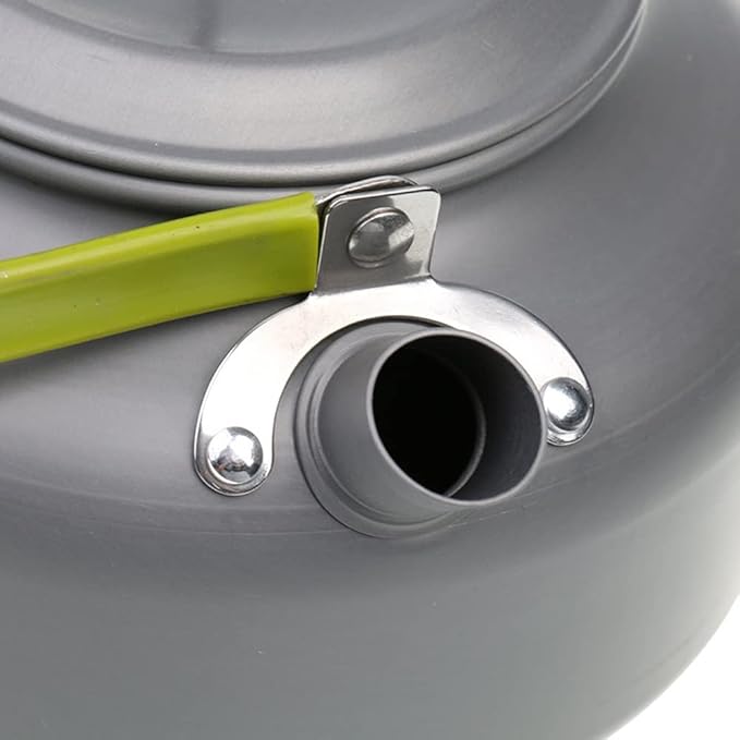Lixada Camping Kettle 0.8L/1.2L/1.6L for Boiling Water, Coffee Pot Tea Kettle Aluminum Alloy Teapot with Silicon Handle Carry Bag for Hiking Outdoor Picnic