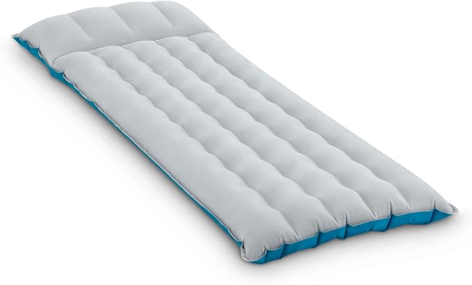 Intex 67997E Camping Sleeping Air Mattress 26.5" x 72.5": Durable Outdoor Use – 2-PLY Laminate – Velvety Surface – Unique Construction – 300lb Weight Capacity