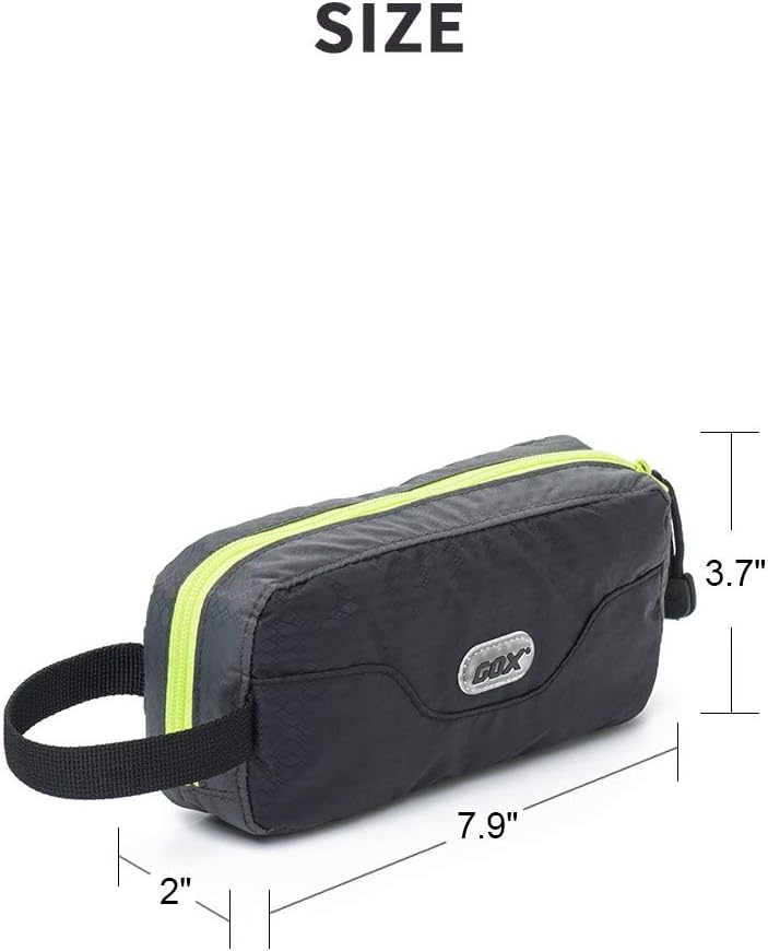 GOX Travel Toiletry Bag,Dopp Kit Case,Ultra-Light Cosmetics Bag Makeup Organizer(Black)