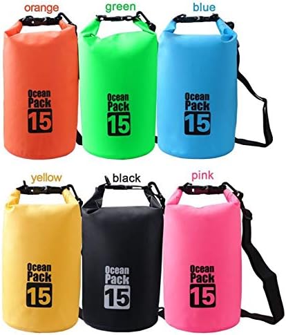 Outdoor Dry Sack/Floating Waterproof Bag 2L/3L/5L/10L/15L/20L/30L for Boating, Kayaking, Hiking, Snowboarding, Camping, Rafting, Fishing and Backpacking (Green, 2L)