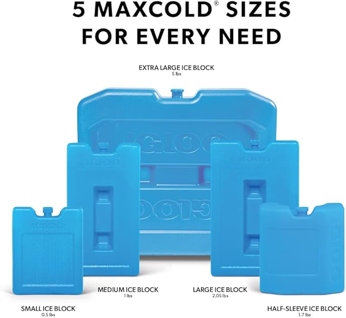 Igloo Maxcold Ice Blocks, Long Lasting Cold Freezer Ice Packs