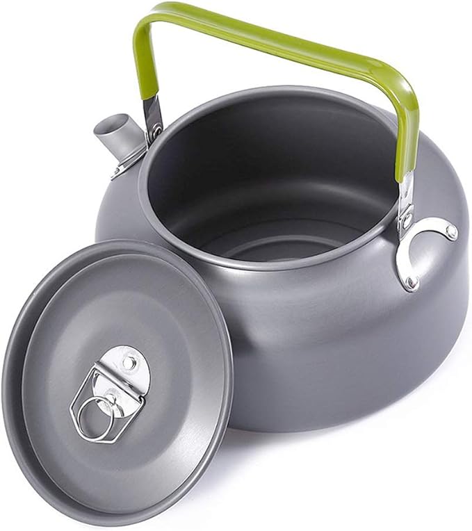 Docooler Tea Kettle, Stainless Steel Teapot, Portable Coffee Pot, Whistling Water Kettle, Camping Picnic Stove Top 0.8L/1.1L/1.2L/1.6L
