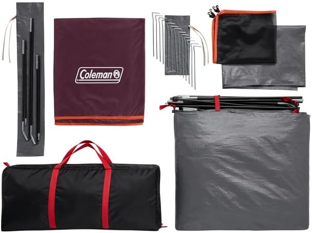 Coleman Skydome Tent with 5 Minute Setup, 2/4/6/8 Person Weatherproof Tent with Rainfly & Carry Bag, 20% More Headroom Than Traditional Canopies