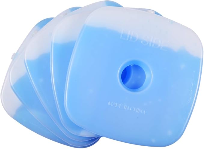 Cold Ice Pack Brick Reusable Long Lasting Cool Slim Thin Freezer Pack Cooler for Lunch Boxes Bag