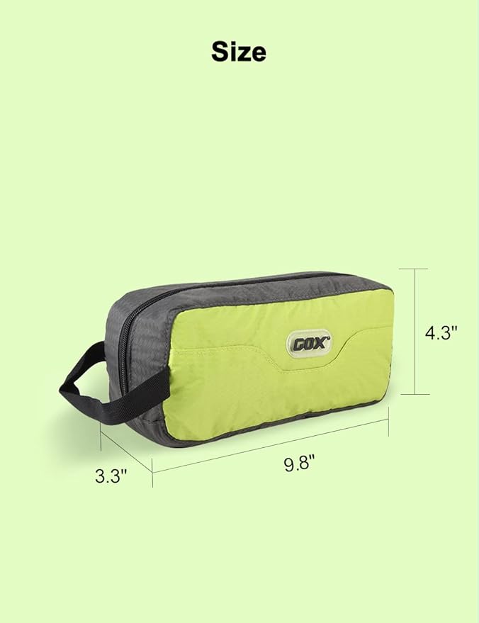 GOX Travel Toiletry Bag Dopp Kit Case Small Zippered Bag Ditty Bag Bathroom Pouch for Women(Green)