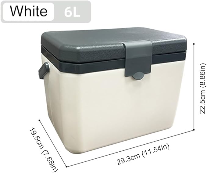 Small Cooler for Camping, Portable Leakproof Outdoor Cooler Box, 3/5/6/8 Quart Hard Ice Retention Insulated Lunch Box for Camping Fishing Beach Picnics Grill