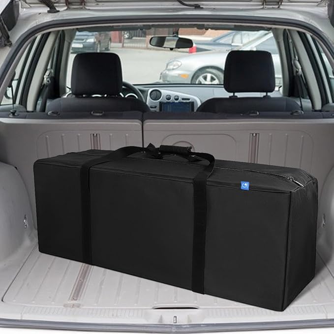 COOLBEBE 42" Sports Duffle Bag - 150L Extra Large Travel Duffel Luggage Bag with Upgrade Zipper, Sturdy & Water Resistant, Black