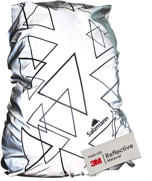 Salzmann Reflective Backpack Cover | High Visibility, Waterproof & Weatherproof | Ideal for Cycling, Running & Hiking | Made with 3M Scotchlite