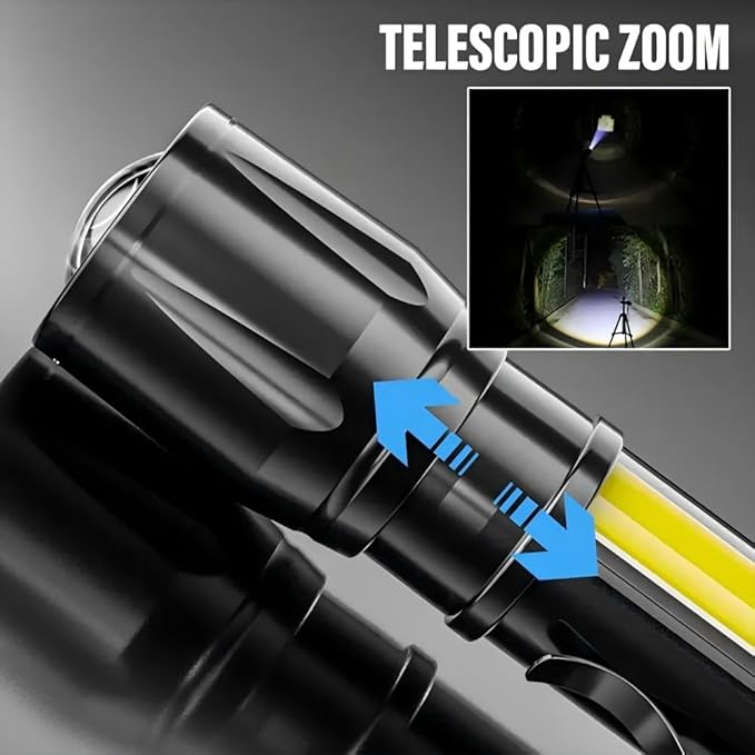 Mini USB Charging LED Flashlight Portable Strong Lights Zoom Torch Outdoor Camping Lamps Lantern Waterproof Flashlights (2)