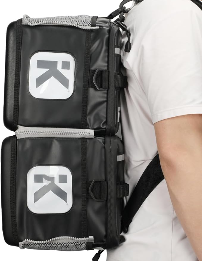 KITBRIX Gym Bag, Duffel Bag, Personal Item Travel Bag - Solid Waterproof Base - Built for Wet, Muddy Gear - Multi-Use Swim Bag, Soccer Bag, Wrestling Bag, Camping Bag, Triathlon Transition Bag