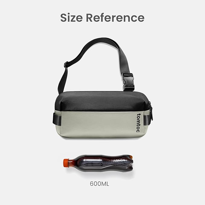 tomtoc Compact EDC Sling Bag, Chest Shoulder Crossbody Sling Daypack for Men Women, Water-resistant Lightweight Everyday Carry Casual Pack for Nintendo Switch 2, Tactical, Travel, Work, Gym, Sport