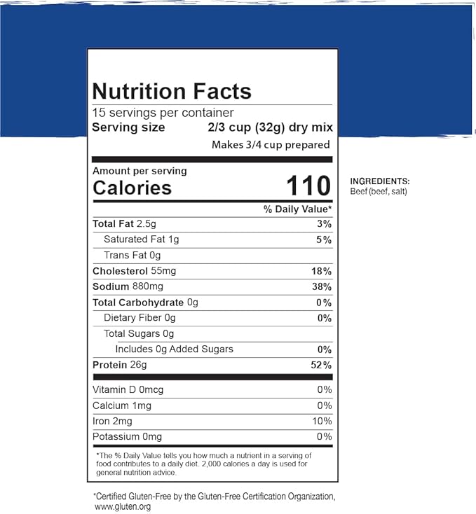 Mountain House Diced Beef | Freeze Dried Survival & Emergency Food | #10 Can | Gluten-Free, 30122