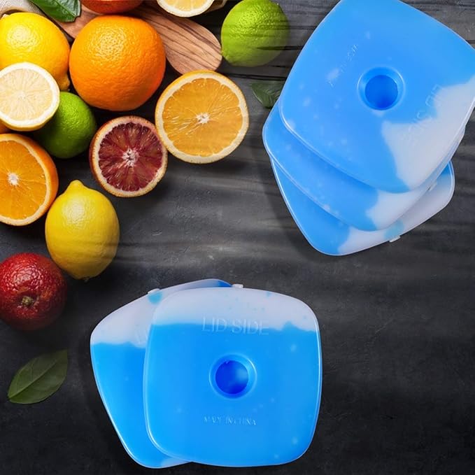 Cold Ice Pack Brick Reusable Long Lasting Cool Slim Thin Freezer Pack Cooler for Lunch Boxes Bag
