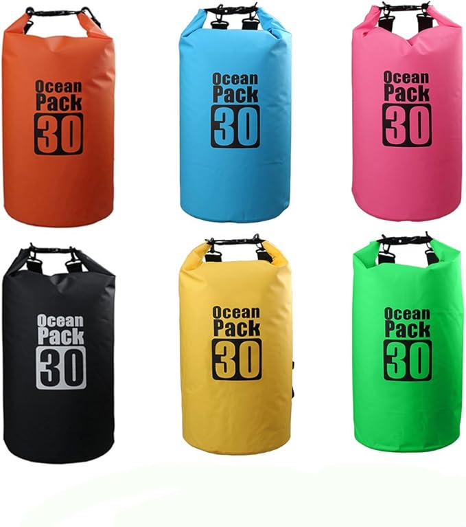 Dry Sack/Floating Waterproof Bag 2L/5L/10L/20L/30L for Boating, Kayaking, Hiking, Snowboarding, Camping, Rafting, Fishing and Backpacking