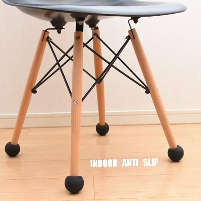 Fits 16mm Legs Camping Chair Anti Sink Rubber Ball Feet Anti Slipery Set of 4 Stability Chair Leg Cap Fishing Hiking Uneven Floor Portable Camping Chair Feet