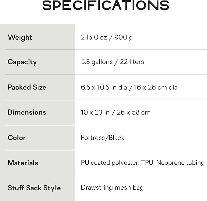 NEMO Helio Portable Pressure Camp Shower