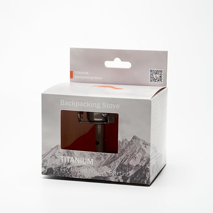 TOAKS Titanium Ultralight Gas Stove – 1.7 oz Compact Backpacking Stove, Foldable Legs, Precision Jet Burner – Durable, Fuel Efficient, Affordable