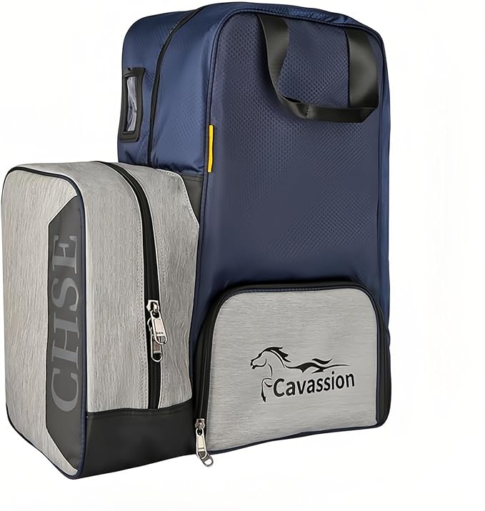 Tall Boot and Helmet Carrier - Waterproof 3 in 1 Equestrian Travel Bag for Horse Riding, Large Capacity, English Bag Carry All