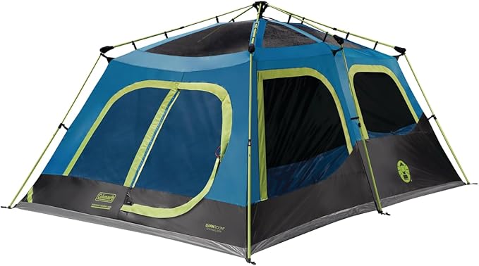 Coleman Instant Tent with 1-Minute Setup, 4/6/8/10 Person Tent with Pre-Attached Poles, Air Vent, & Carry Bag