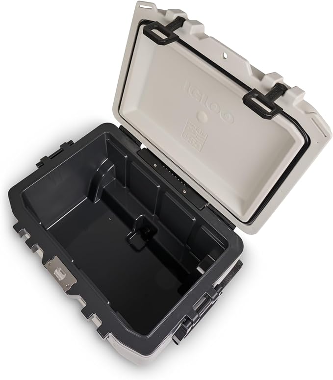 Igloo Trailmate 52Qt Wheeled Cooler, Insulated Hard Shell Ice Chest, Bone