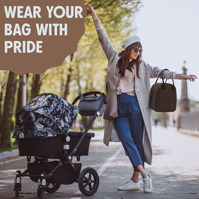 Insulated Lunch Bag for Women & Men (Chocolate Brown)