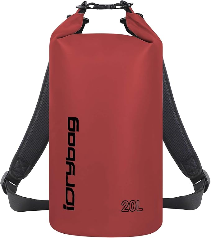 IDRYBAG Dry Bags for Kayaking Waterproof 2L/5L/10L/15L/20L, Small Dry Bag Waterproof Floating, Dry Sack Waterproof Bag for Paddleboarding Travel