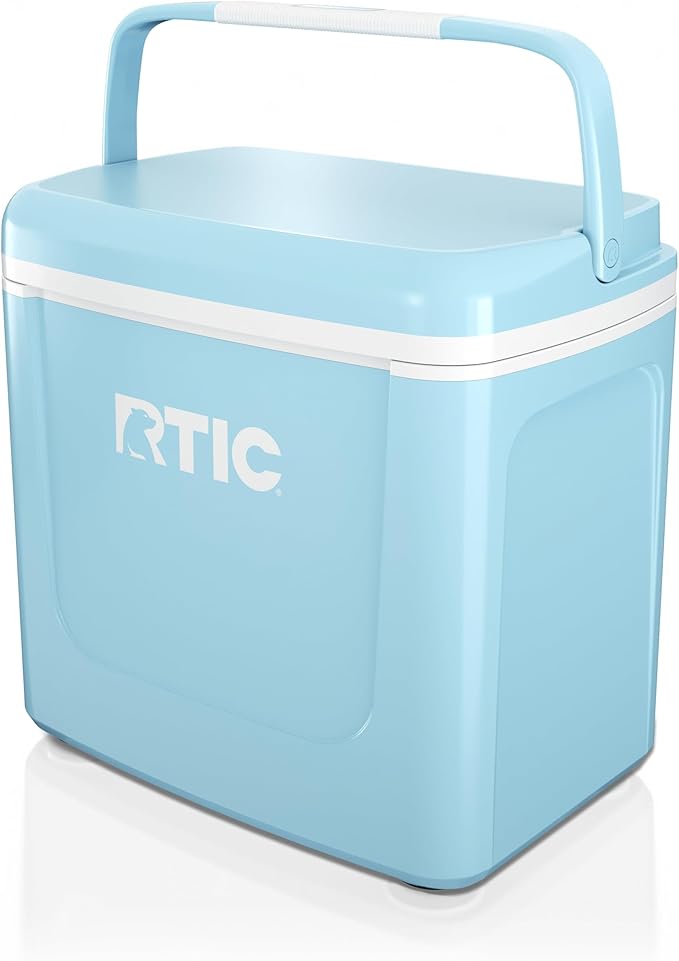 RTIC 8 QT Road Trip Personal Cooler, Small, Compact, Insulated, Portable Ice Chest Box for Food, Drink, Beverage, Beach, Camping, Picnic, Fishing, Boat, 12-Can Capacity