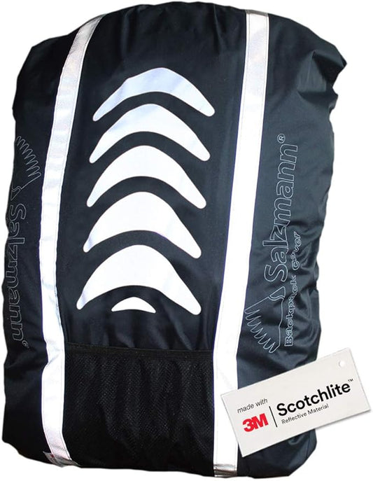 Salzmann Reflective Backpack Cover | High Visibility, Waterproof & Weatherproof | Ideal for Cycling, Running & Hiking