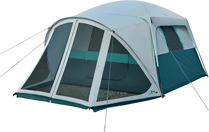 Tents for Camping 6/10 Person Camping Tent with Screen Porch, Weatherproof Large Cabin Tent with Rainfly and Carry Bag, Family Tent for Outdoor Camping and Backyard