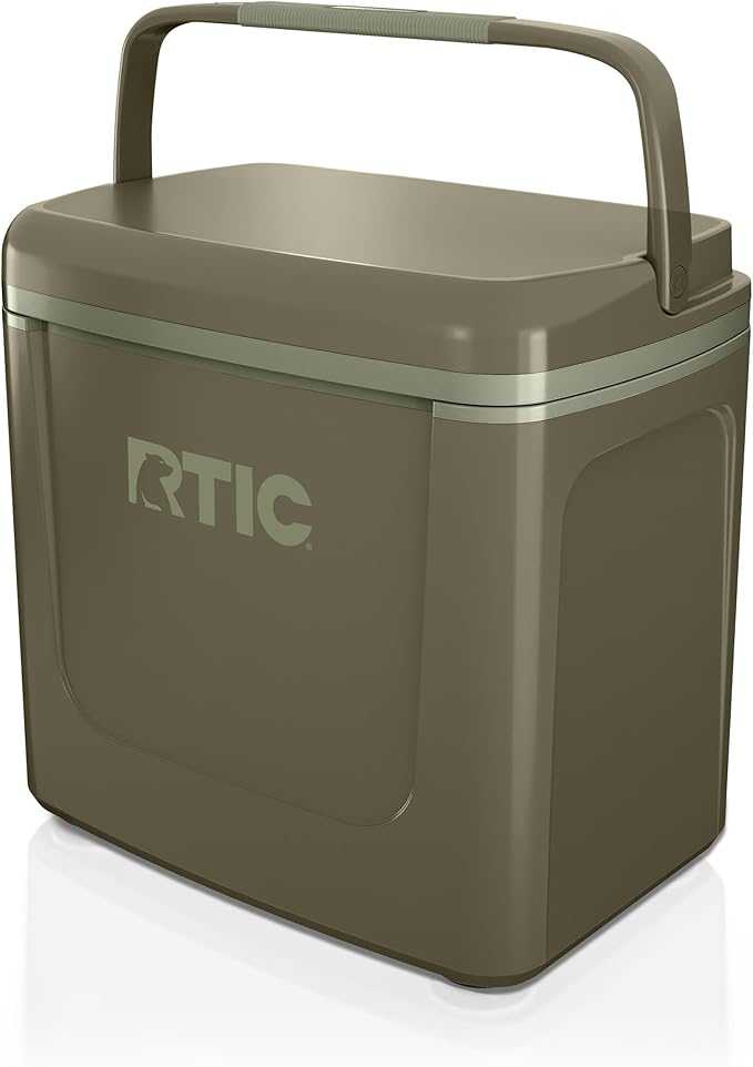 RTIC 8 QT Road Trip Personal Cooler, Small, Compact, Insulated, Portable Ice Chest Box for Food, Drink, Beverage, Beach, Camping, Picnic, Fishing, Boat, 12-Can Capacity