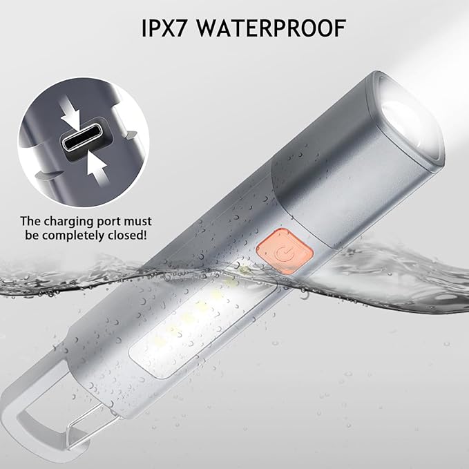 Rechargeable LED Flashlights High Lumens, 20,000 Lumens Super Bright Flashlight with USB Cable and Hook, 3 Modes, Waterproof Flash Light Handheld Powerful Flashlight for Home Camping - 2 Pack