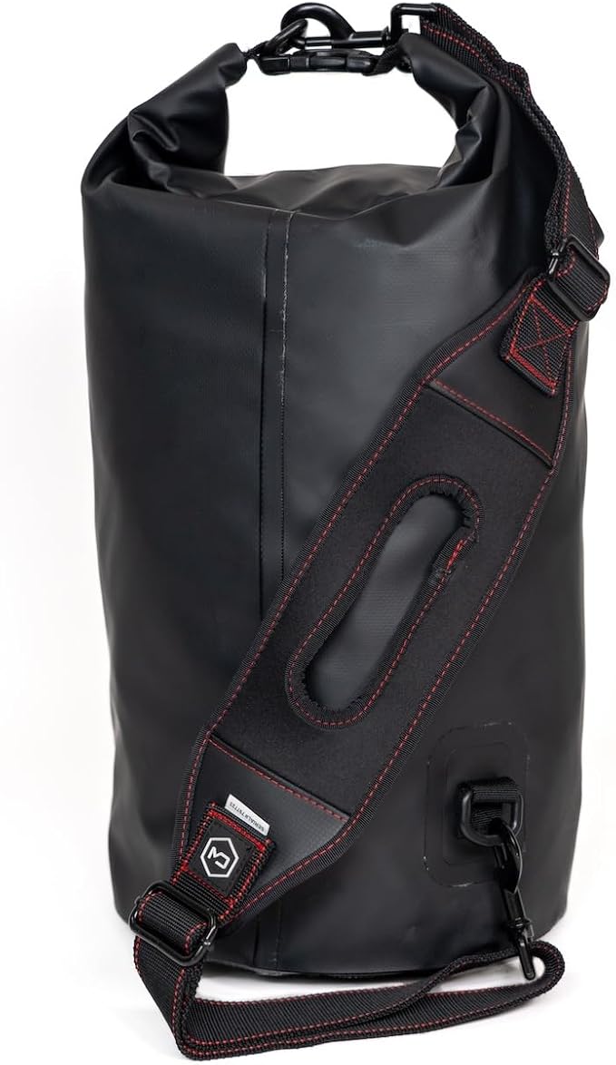 Mission Darkness Dry Shield Faraday Tote 15L // Waterproof Dry Bag for Electronic Device Security & Transport // Signal Blocking, Anti-Tracking, EMP & CME Shield, Data Privacy for Mobile Devices