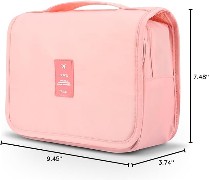 Mossio Hanging Toiletry Bag - Large Cosmetic Makeup Travel Organizer for Men & Women with Sturdy Hook